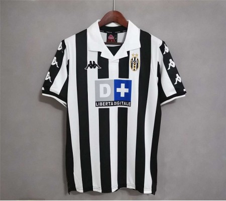 Juventus 99/00 Home Black&White Soccer Jersey